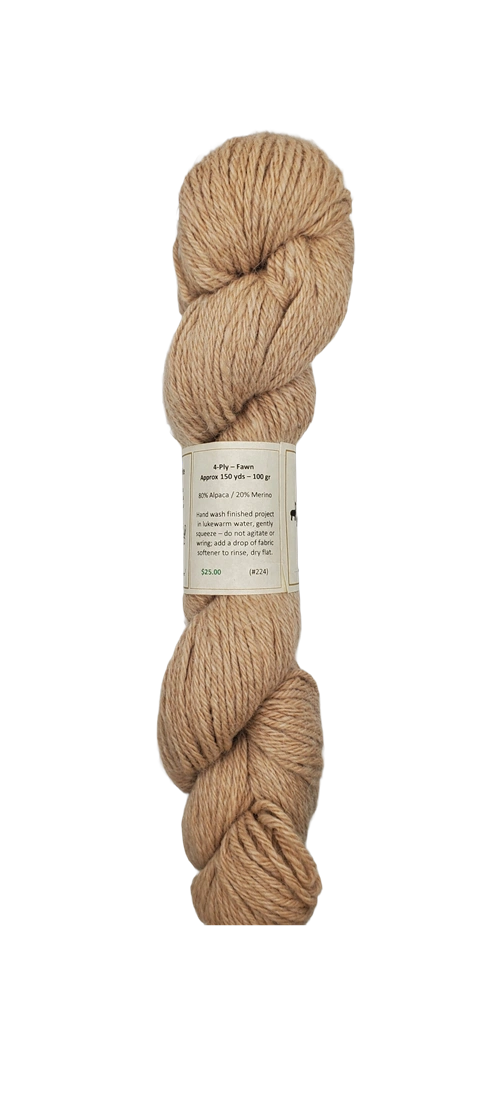 Cozy Beige Alpaca Blend Yarn: Luxurious 4-Ply Softness. Perfect for Warm Knits. SKU 224