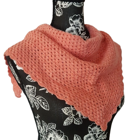 Salmon Sunset Alpaca Shawl: Cozy Warmth. Chic Style. Your Go-To!