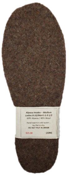 Cozy Alpaca Insoles for Happy Feet 22M