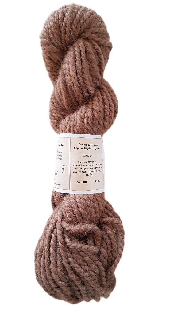 Luxurious Double Lopi Beige Alpaca Yarn - Soft, Warm, & Simply Stunning!